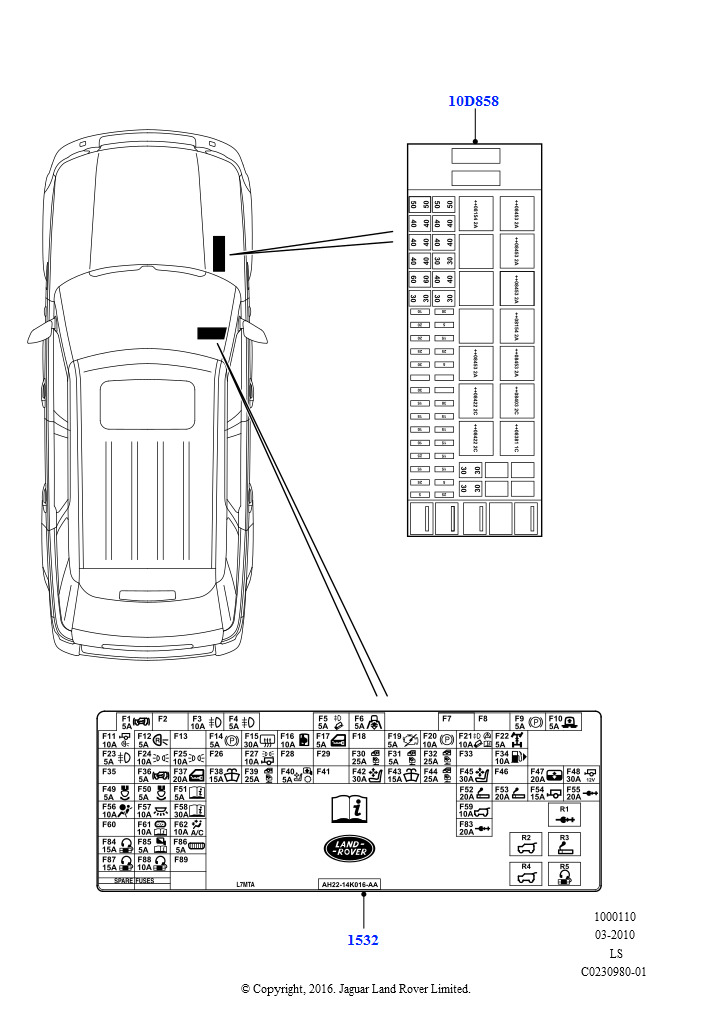 Схема предохранителей ленд ровер дискавери 3